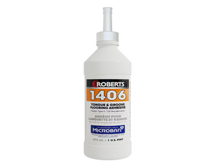 Roberts - Adhésif pour revêtements de sol en bois et stratifié de type rainure et languette 1406 – 1 chopine (473 mL)