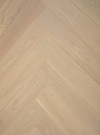 Ingénierie Chêne Blanc Herringbone Brossé ABC - Naked Oak Oak 5 x 3/4