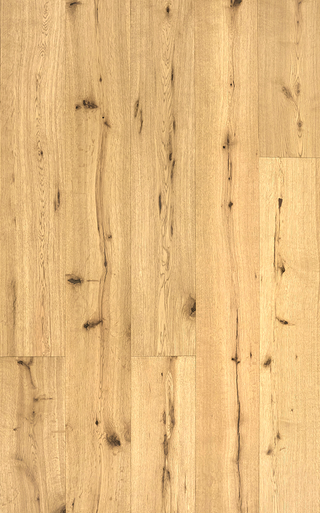 Ingénierie Chêne Blanc Brossé Rustique A - 7 1/2 x 3/4 3mm top